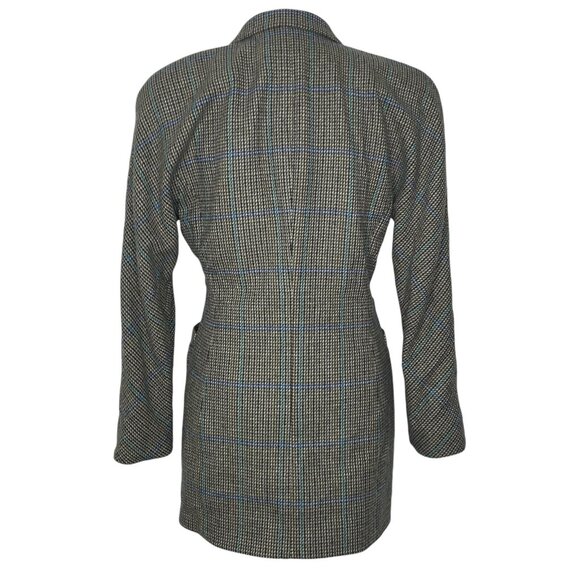 Vtg Escada Wool Blazer Jacket by Margaretha Ley Size 38 Plaid Double Breasted - Picture 5 of 10